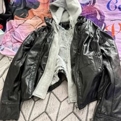 Leather Jacket With Fur