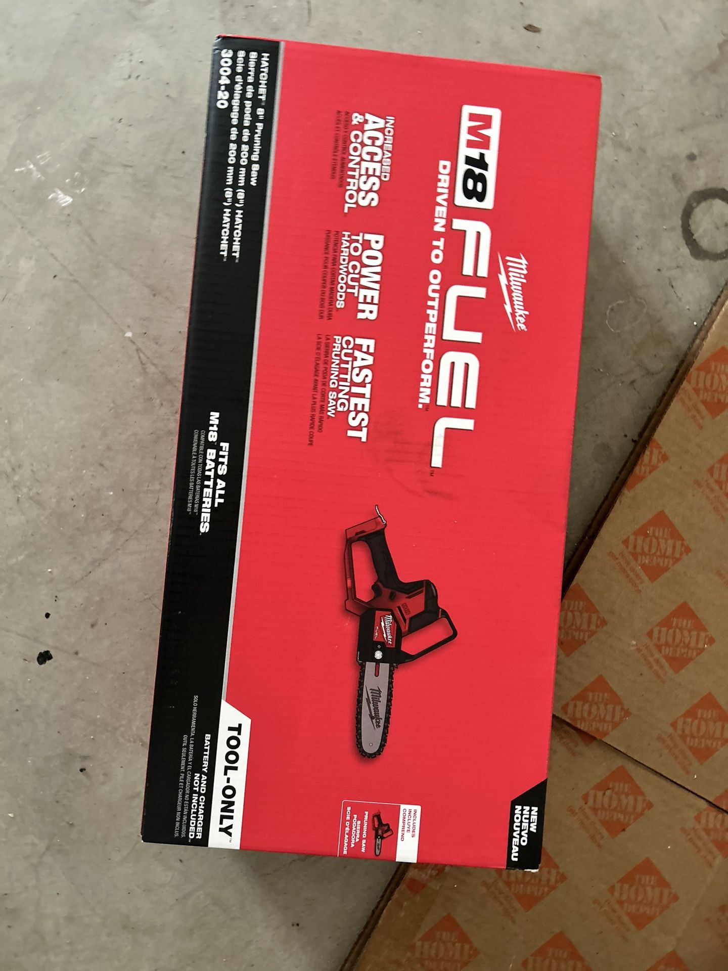 Milwaukee Electric Tool M18 Fuel Hatchet 8'''' Pruning, Chrome (3004-20)