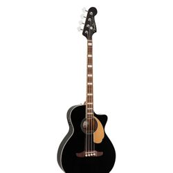 Fender Kingman V1 4-String Black Acoustic-Electric Bass (Brand New) W/ Case