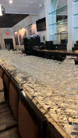 Wide variety of glassware