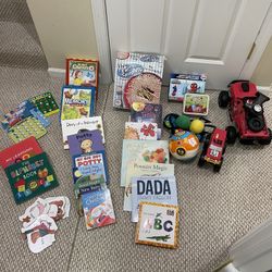 games , books, toys, puzzles $30