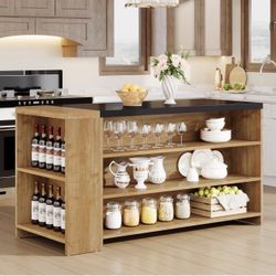 Storage Desk/ Kitchen Island w/ Storage