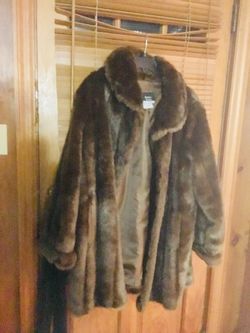 Faux fur coat
