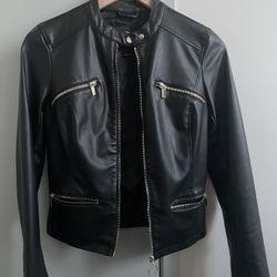 Black Faux Leather Jacket
