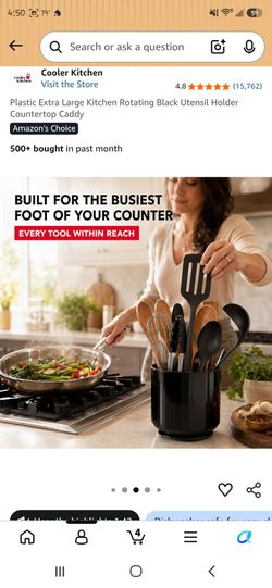 New  Extra Large Rotating Utensil Holder