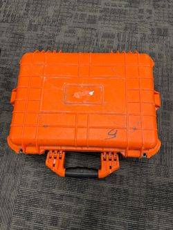 Orange Hard Case, Pelican-Style Waterproof Case