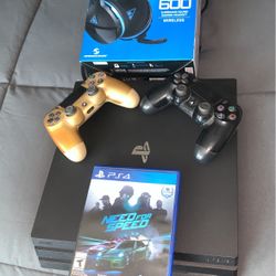 PS4 With TONS 5 Games Turtle Beach Witless Headset Netflix Account