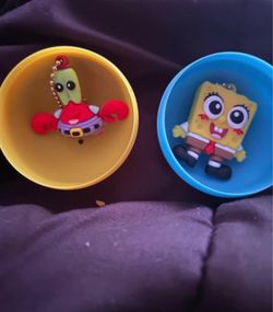 SpongeBob SquarePants Character Keychains Set of 2