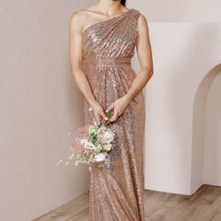 Revelry Sequin Bridesmaid Dress