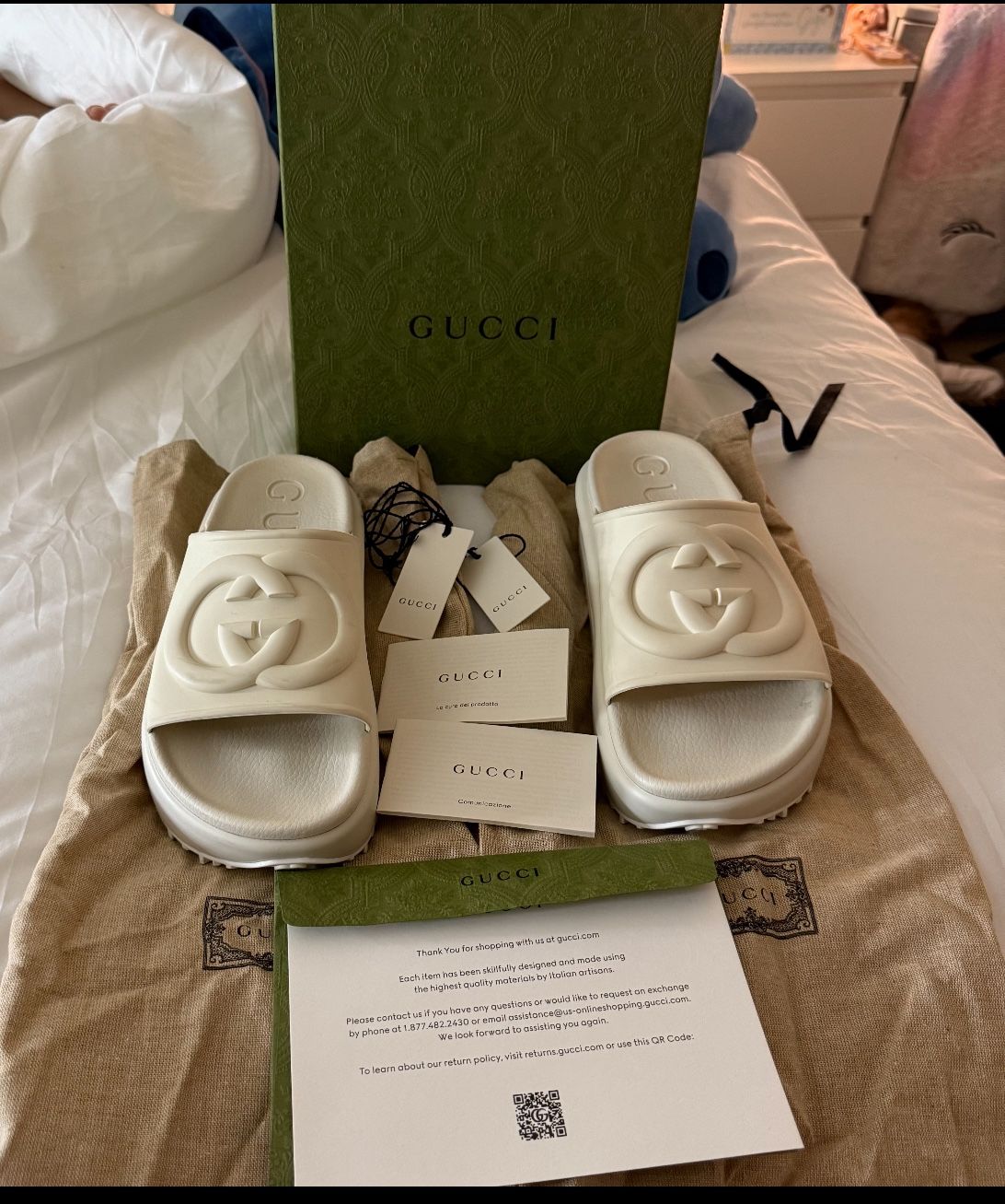 Gucci MIAMI Interlocking G Flatform Slide Women Size 36 , Negotiable!!