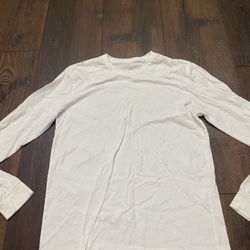 Men’s White Long Sleeve Shirt Size Medium #22