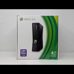 Microsoft Xbox 360 S 4GB Black Console - In Box