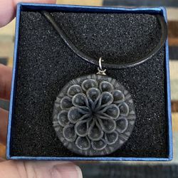 Flower Clay Pendant Necklace