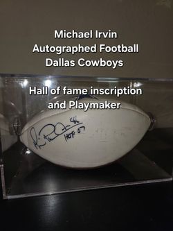 Michael Irvin Autographed Football Dallas Cowboys