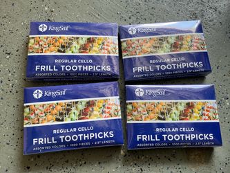 Kingseal frill /cocktail toothpicks