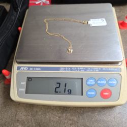 Diamond Pendant Chain 1 Diamond 0.75 Ctw 2gr 14k