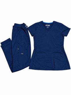 Grey’s anatomy navy blue scrub set