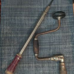 Vintage Hand Drill And Ratcheting Screwdriver 