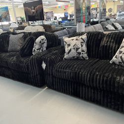 Ashley Midnight Sofa Set 