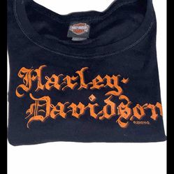 Harley Davidson Women Large Long Sleeve Shirt 2010
