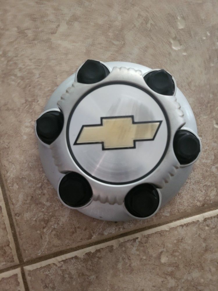 Chevy Chevrolet 6 Lug Silver Hub Cap Original