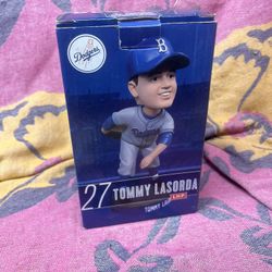 Tommy Lasorda 27 LHP Bobblehead LA Los Angeles Dodgers 2014 NEW IN BOX NIB