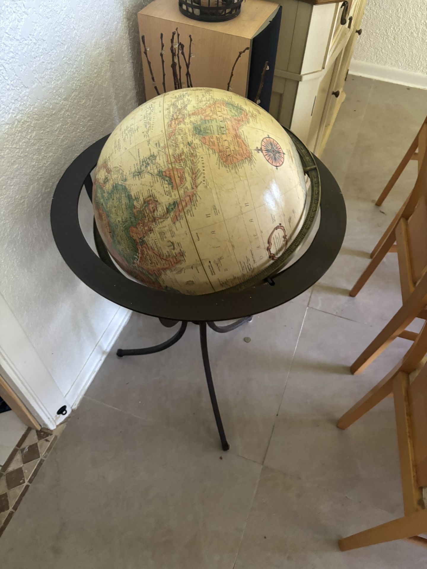 Large Globe On Stand