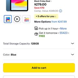 Apple iPad Wi-Fi - 128GB - Blue