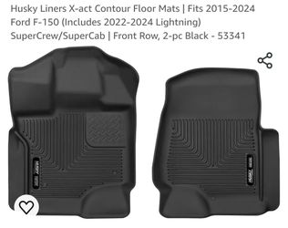 Husky Liners X-act Contour Front Floor Liners 53341 for 2015-21 Ford F150 Husky Liners X-act Contour Front Floor Liners 53341 for 2015-21 Ford F150