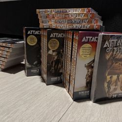 ATTACK on TITAN Manga Collection, 3 Box-sets /Volume 1-17, 23-31, 33-34. (AOT)