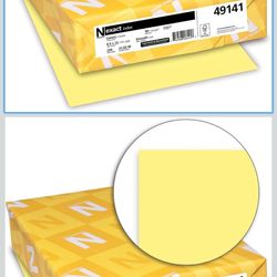 Canary Yellow 8.5x11  copy Paper