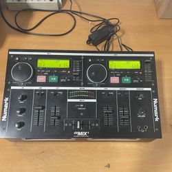 Numark CD Mix 1 Professional CD Mixing Console With Power Supply / Excellent Condition 