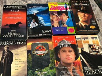 Lot of 8 VHS Movies 90s Classics
