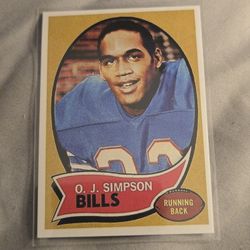 Oj Simpson Vintage Football Card