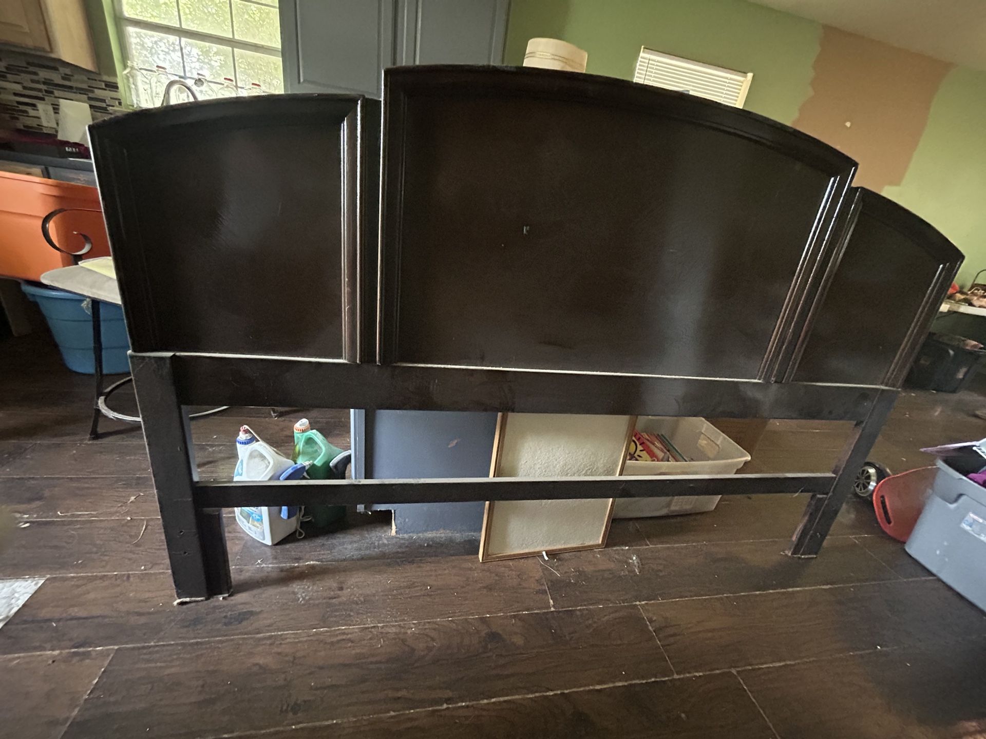 King Headboard (solid Wood) & Frame