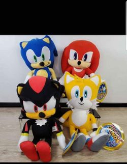 Brand New 12" Sonic the Hedgehog,Tails,Knuckles and Shadow Set