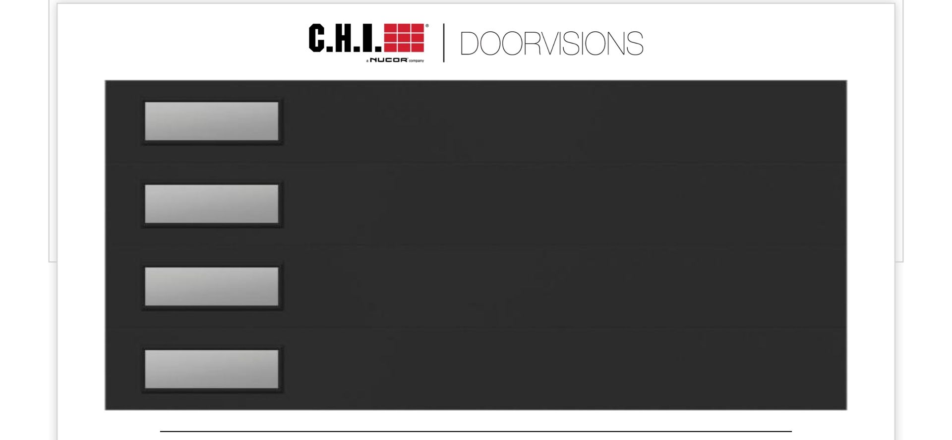 Garage Door - Flush Panel - Black - $2700 - OBO