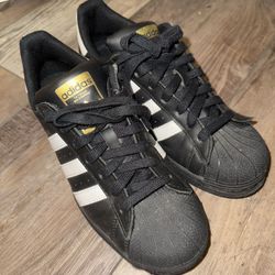 Black And White Adidas Superstars 