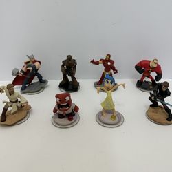 Lot Of 8 Disney Infinity 1.0, 2.0, And 3.0 Figures