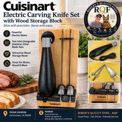 Cuisinart Electric Carving Knife Set with Wood Storage Block — $35