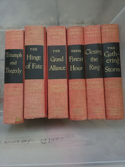 Winston Churchill vintage books
