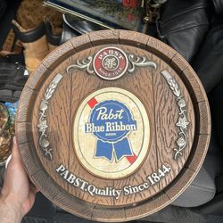 Vintage Pabst Blue Ribbon wall decoration