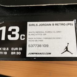 They are Brand New Shoes For little Girls The Size Is 13 There Jordan Shoes 