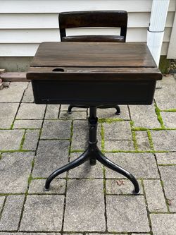 Antique Student Desk