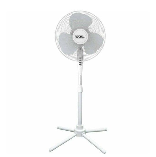 Pickup From LebanonTN 37087.Brand New EZ-CHILL 16” Oscillating Pedestal Fan, 3-speed Options, 90-Degree Oscillating Head, Adjustable Height and Tilt,