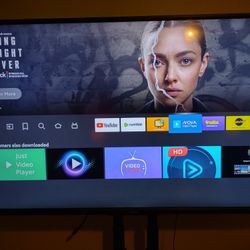55 inch Toshiba Amazon TV with Media Cart