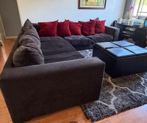 Dark gray sectional sofa from Living Spaces