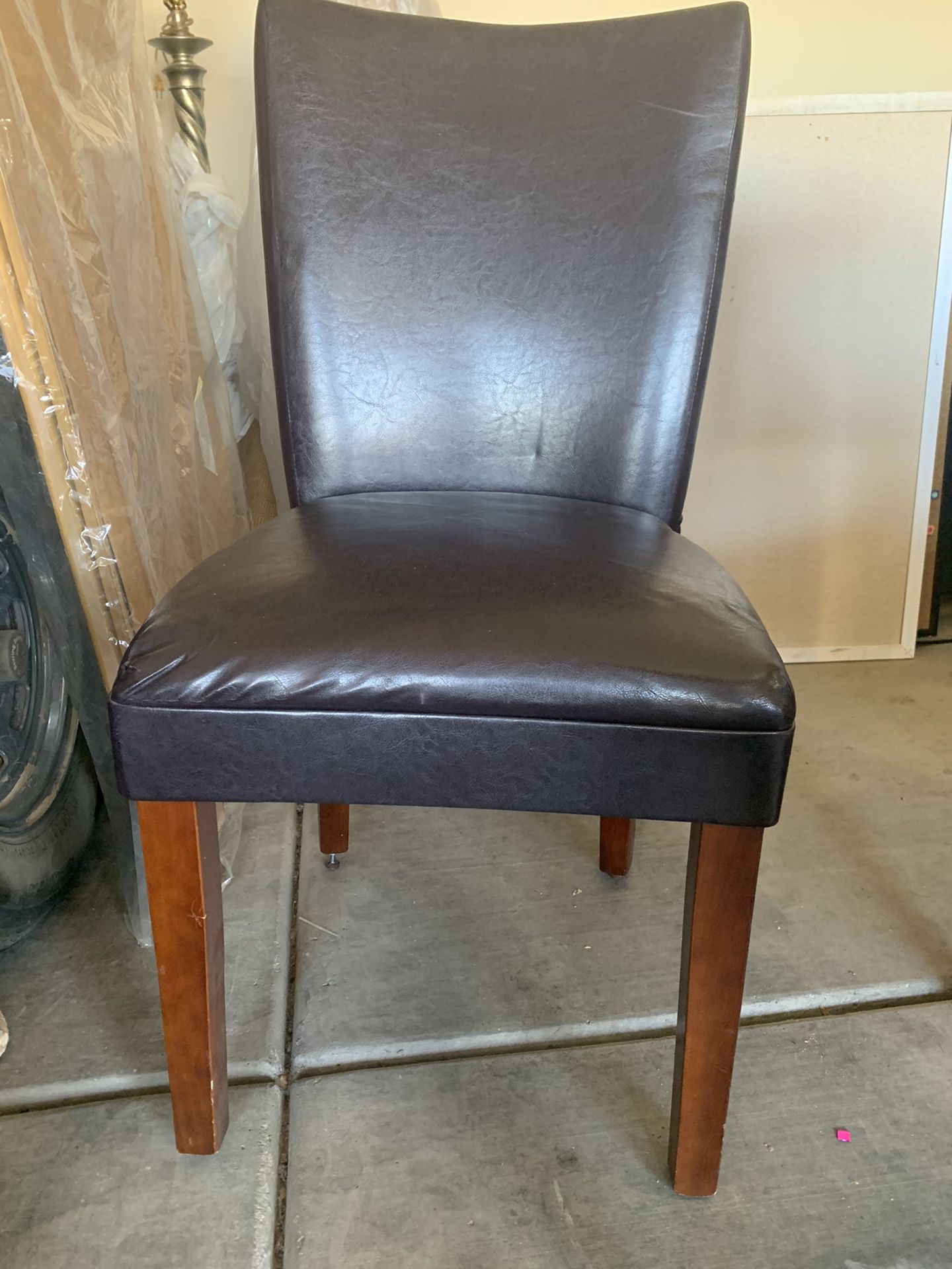 Leather Wooden Chair 