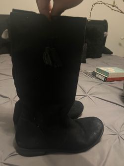 Girls Black Boots