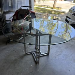 Ashley store glass table